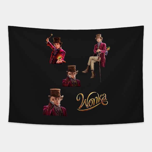 Wonka | 2023 | sticker pack Tapestry by Axto7