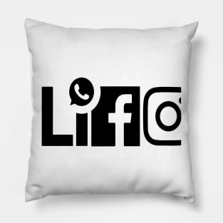 Abstract design template about communication life Pillow