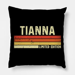 Tianna Name Vintage Retro Limited Edition Gift Pillow