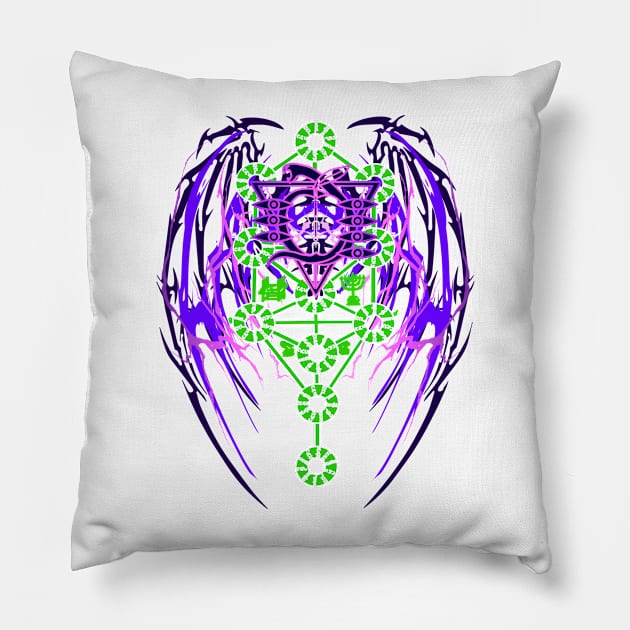 ANGEL -  Seele / Kabbalah tree of life  (Light) Pillow by LANX