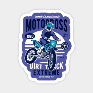 Motocross Extreme Dirt Track Magnet