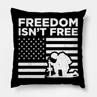 Freedom Isnt free 4th of July Flag Memorial Day Pillow