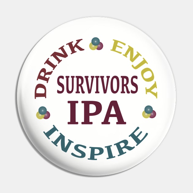 Survivors IPA - Small Logo Pin by The Trauma Survivors Foundation