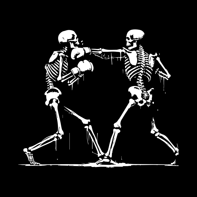 boxing skeletons by lkn