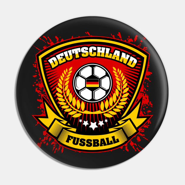 Deutschland Soccer Fussball Pin by RadStar