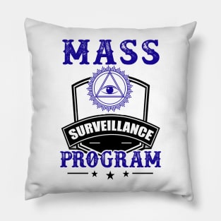 Government NSA Spying Political Satire Illuminati Parody Pillow