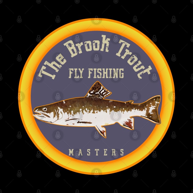 The Brook Trout fly fishing masters - emblem logo by GraphGeek