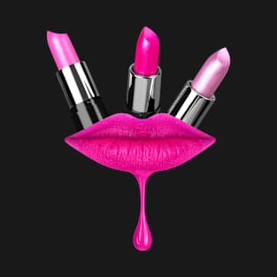 Lipstick Pink Lips T-Shirt