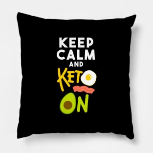 low carb high protein T-Shirt I Keto on Pillow