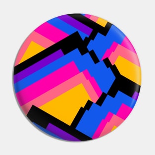 Vibrant pattern peaks Pin