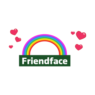 Friendface Rainbow and Hearts T-Shirt