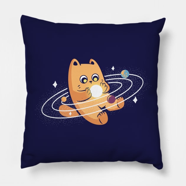 Celestial Cat Pillow by rarpoint