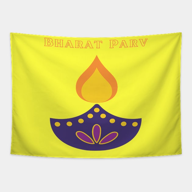 Bharat Parv - Diya Tapestry by Bharat Parv