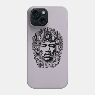 Jimi Hendrix Calligraphic Illutration Phone Case