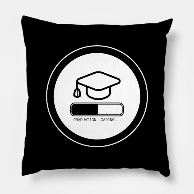 Student Finals Graduating Class School Graduation Loading Pillow by Created by JR