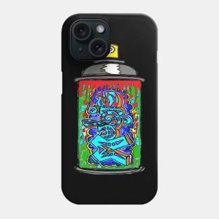 music spray can Pop Art Phone Case