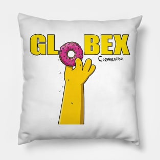 Globex Corporation Donut Logo Pillow