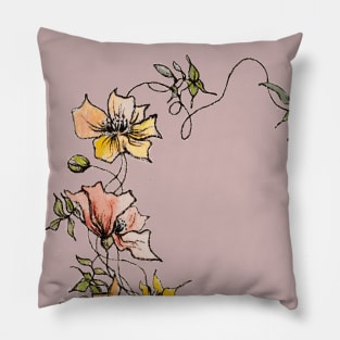 Floral Love Heart Pillow