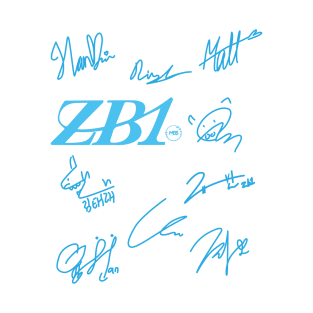 fanart signature of the zero base one group T-Shirt