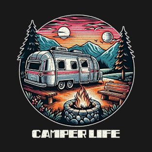 Airstream camper sunset T-Shirt