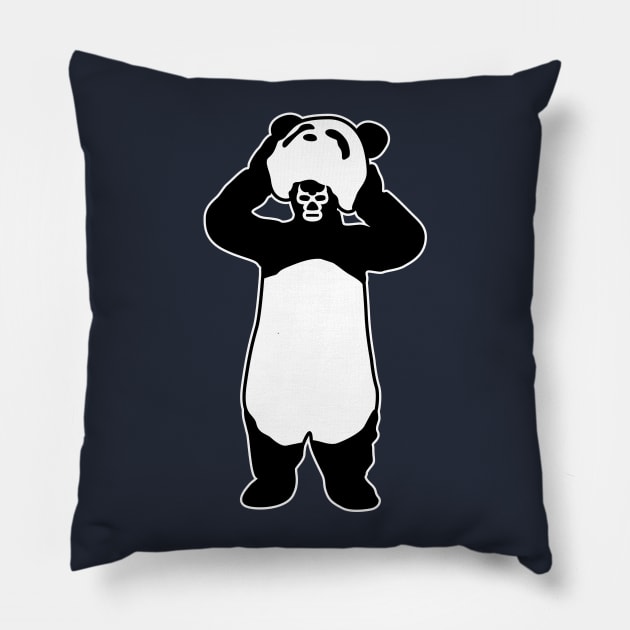 Lucha Panda Pillow by RK58