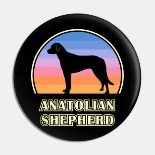 Anatolian Shepherd Vintage Sunset Dog Pin