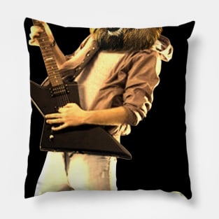 Lion Playing Electric Guitar - Rock Musician Guitar Player Pillow