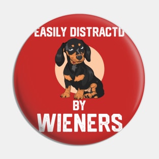 funny easily distracted by wieners Pin