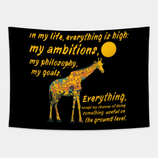 In the life of a giraffe Tapestry