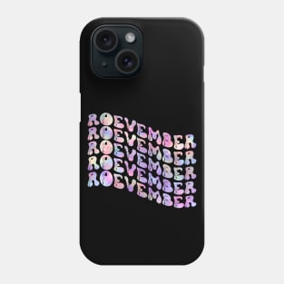 Roevember tie dye vintage Phone Case