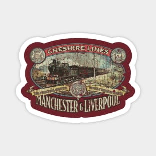 Cheshire Lines Railroad 1863 Magnet