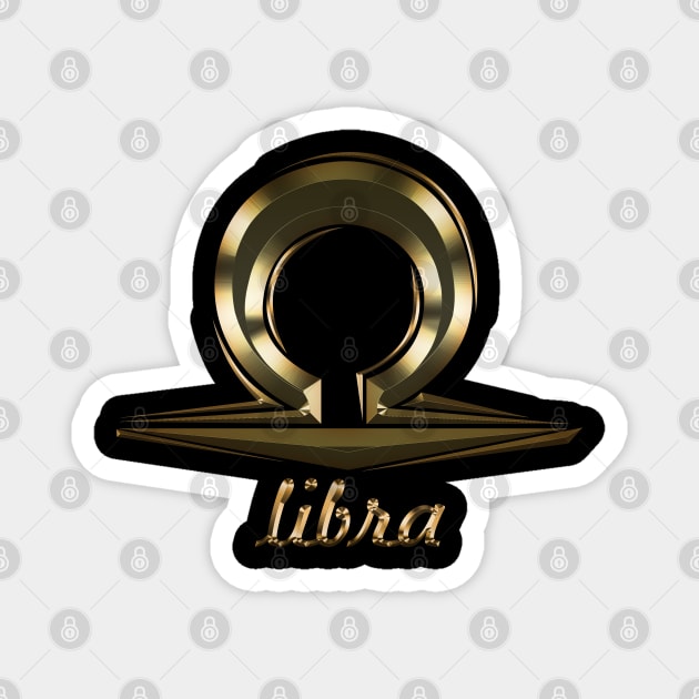 NEW libra gold edition Magnet by INDONESIA68