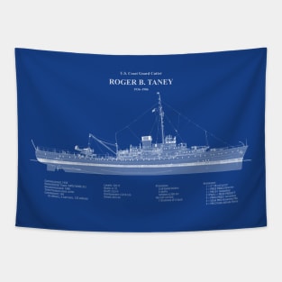 Roger B. Taney whec-37 United States Coast Guard Cutter - ABDpng Tapestry