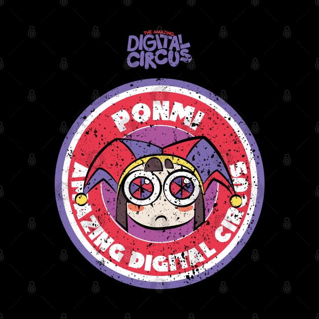 PONMI CIRCLE EMBLEM: THE AMAZING DIGITAL CIRCUS (GRUNGE STYLE) by FunGangStore