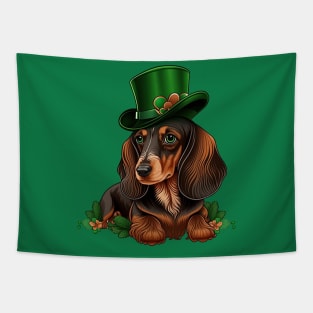 Dachshund St. Patrick's Day Tapestry