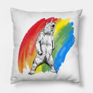 Rainbow Bearicorn Pillow