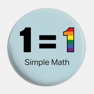 Equality Math Pin