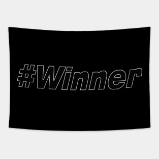 Hashtag Winner Tapestry