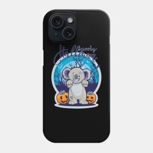 Spooky Halloween Koala Pumpkin Zombie Scary Forest Phone Case