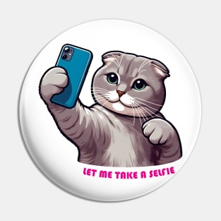 Cat Selfie Pin