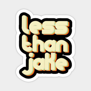 vintage color less than jake Magnet