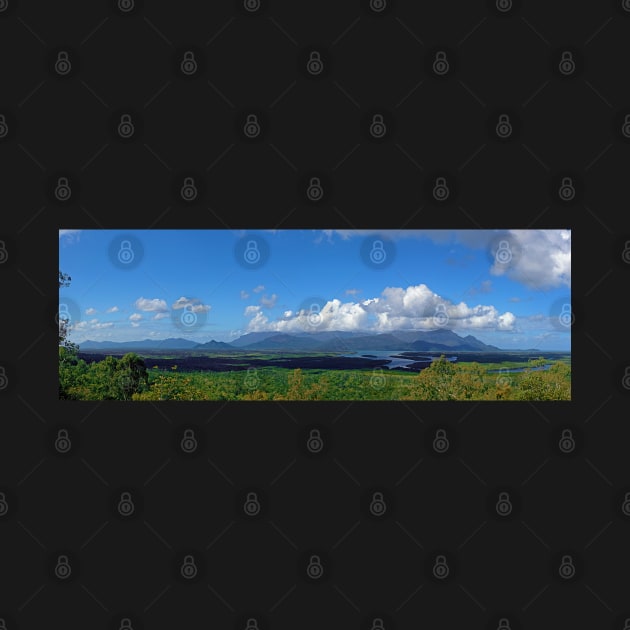 Hinchinbrook Island from the Cardwell Range Lookout by pops