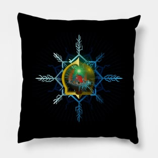 SNOWFLAKE FREEZE PORTAL BRIDGE 05 Pillow