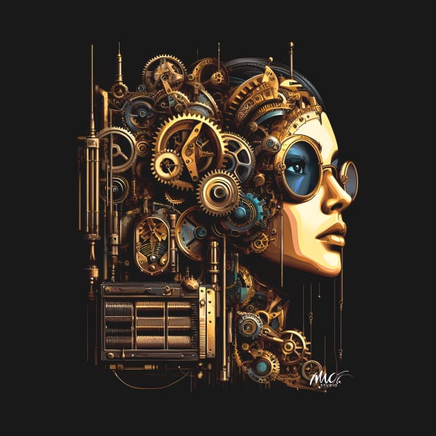 Steampunk Fantasy:  Beauty Amidst Gears and Time by Mad Monkey Creations