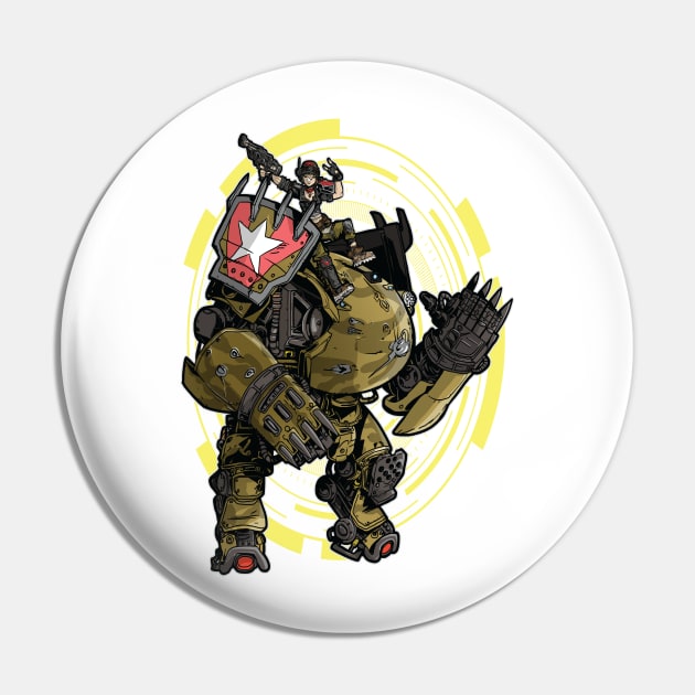 Moze The Gunner With Iron Bear Borderlands 3 Pin by ProjectX23Red