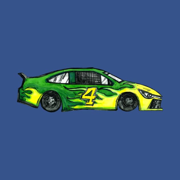 Green Racecar #4 by enoogs