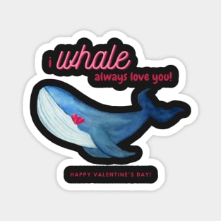 Whale Valentine Magnet