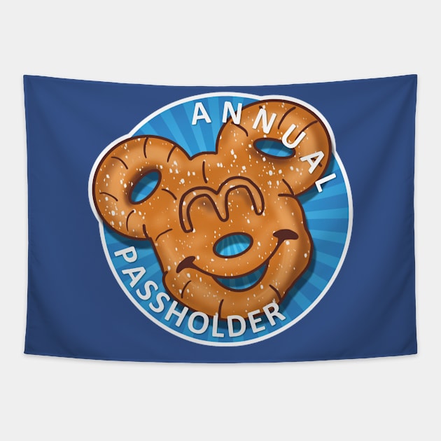 Pretzel Passholder Tapestry by EnchantedTikiTees