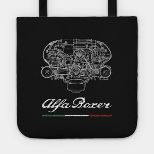 Italian Boxer engine on white Tote