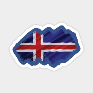 The Flag of Iceland Magnet